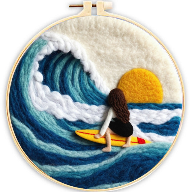 Needle Felting Tramonto del Surfista