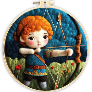 Needle Felting Arciere Rosso