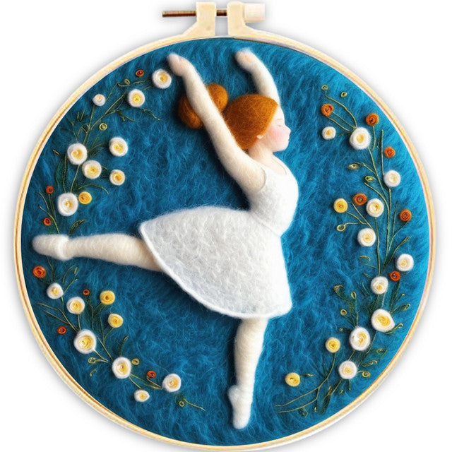 Needle Felting Ballerina Rossa