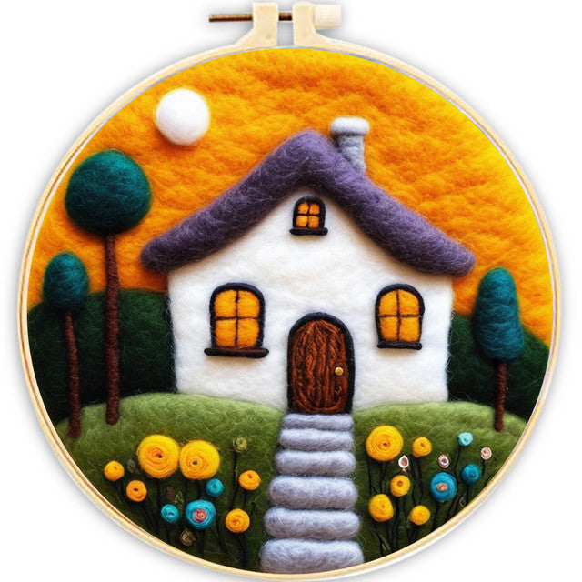 Needle Felting Cottage Bianco