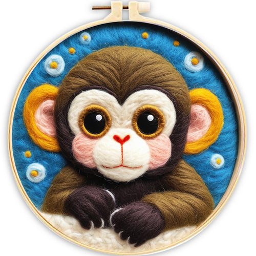 Needle Felting Scimmia