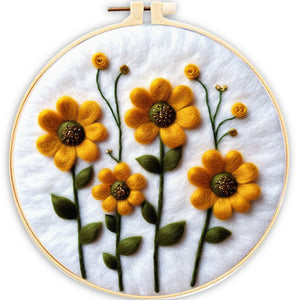 Needle Felting Girasoli in Fiore