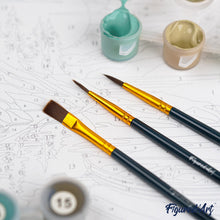 Carica l'immagine nel visualizzatore di Gallery, Mini Kit da Dipingere con i Numeri 20x20cm con cornice Bei fiori gialli