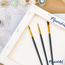 Carica l'immagine nel visualizzatore di Gallery, Mini Kit da Dipingere con i Numeri 20x20cm con cornice Farfalla Tropicale