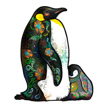 Carica l&#39;immagine nel visualizzatore di Gallery, Puzzle 2D in legno - Pinguino Sonnolento