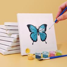 Carica l&#39;immagine nel visualizzatore di Gallery, Mini Set Dipingere con i numeri 15x15cm (6 pezzi) - Farfalla Colorata