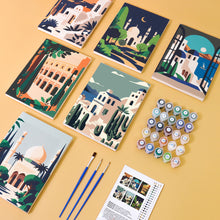 Carica l&#39;immagine nel visualizzatore di Gallery, Mini Set Dipingere con i numeri 15x20cm (6 pezzi) - Sogni Mediterranei