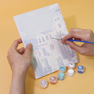 Mini Set Dipingere con i numeri 15x20cm (6 pezzi) - Sogni Mediterranei