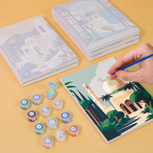 Carica l&#39;immagine nel visualizzatore di Gallery, Mini Set Dipingere con i numeri 15x20cm (6 pezzi) - Sogni Mediterranei