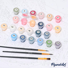 Carica l'immagine nel visualizzatore di Gallery, Dipingere con i numeri - Rose Rosa Su Un Tavolo Bianco