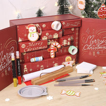 Carica l&#39;immagine nel visualizzatore di Gallery, Dipingere con i Numeri Calendario dell&#39;Avvento 2025 - Buon Natale (Rosso - 12 scatole)