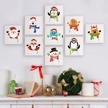 Carica l&#39;immagine nel visualizzatore di Gallery, Mini Set Dipingere con i numeri 15x15cm (9 pezzi) - Personaggi Carini di Natale