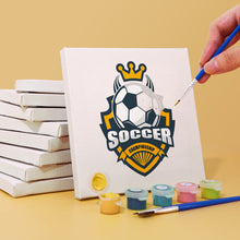 Carica l&#39;immagine nel visualizzatore di Gallery, Mini Set Dipingere con i numeri 15x15cm (6 pezzi) - Logo di Calcio
