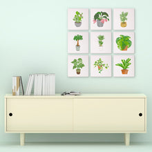 Carica l&#39;immagine nel visualizzatore di Gallery, Mini Set Dipingere con i numeri 15x15cm (9 pezzi) - Piante