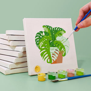 Mini Set Dipingere con i numeri 15x15cm (9 pezzi) - Piante