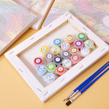 Carica l&#39;immagine nel visualizzatore di Gallery, Mini Set Dipingere con i numeri 15x20cm (6 pezzi) - Animali Astratti Colorati