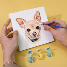 Carica l&#39;immagine nel visualizzatore di Gallery, Mini Set Dipingere con i numeri 15x15cm (6 pezzi) - Cani Carini
