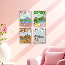 Carica l&#39;immagine nel visualizzatore di Gallery, Mini Set Dipingere con i numeri 15x20cm (4 pezzi) - 4 Stagioni