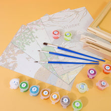Carica l&#39;immagine nel visualizzatore di Gallery, Mini Set Dipingere con i numeri 15x20cm (4 pezzi) - 4 Stagioni