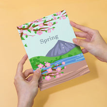 Carica l&#39;immagine nel visualizzatore di Gallery, Mini Set Dipingere con i numeri 15x20cm (4 pezzi) - 4 Stagioni