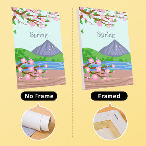Mini Set Dipingere con i numeri 15x20cm (4 pezzi) - 4 Stagioni