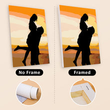 Carica l&#39;immagine nel visualizzatore di Gallery, Mini Set Dipingere con i numeri 15x20cm (6 pezzi) - Romantico Tramonto