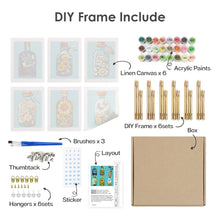 Carica l&#39;immagine nel visualizzatore di Gallery, Mini Set Dipingere con i numeri 15x20cm (6 pezzi) - Bottiglie Magiche