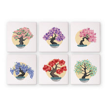 Carica l&#39;immagine nel visualizzatore di Gallery, Mini Dipingere con i numeri 15x15cm (6 pezzi) - Bonsai Stagionale