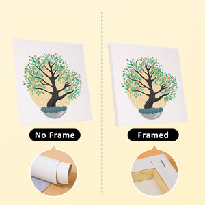 Mini Set Dipingere con i numeri 15x15cm (6 pezzi) - Bonsai