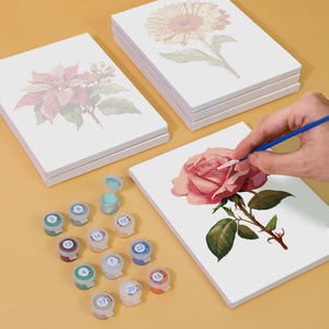 Mini Set Dipingere con i numeri 15x20cm (6 pezzi) - Stampe Botaniche