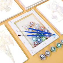 Carica l&#39;immagine nel visualizzatore di Gallery, Mini Set Dipingere con i numeri 15x20cm (6 pezzi) - Floreale