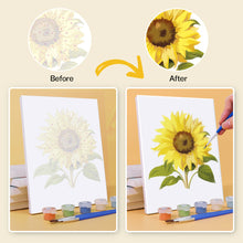 Carica l&#39;immagine nel visualizzatore di Gallery, Mini Set Dipingere con i numeri 15x20cm (6 pezzi) - Floreale