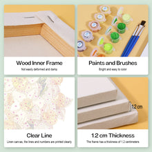 Carica l&#39;immagine nel visualizzatore di Gallery, Mini Set Dipingere con i numeri 15x20cm (6 pezzi) - Floreale
