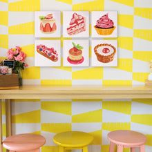 Carica l&#39;immagine nel visualizzatore di Gallery, Mini Set Dipingere con i numeri 15x15cm (6 pezzi) - Serie Dolci Dessert 1