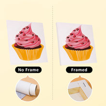 Carica l&#39;immagine nel visualizzatore di Gallery, Mini Set Dipingere con i numeri 15x15cm (6 pezzi) - Serie Dolci Dessert 1