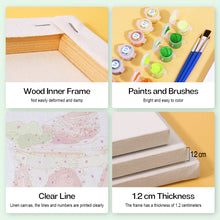 Carica l&#39;immagine nel visualizzatore di Gallery, Mini Set Dipingere con i numeri 15x15cm (6 pezzi) - Serie Dolci Dessert 1
