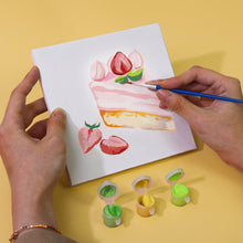 Carica l&#39;immagine nel visualizzatore di Gallery, Mini Set Dipingere con i numeri 15x15cm (6 pezzi) - Serie Dolci Dessert 2
