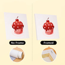 Carica l&#39;immagine nel visualizzatore di Gallery, Mini Set Dipingere con i numeri 15x15cm (6 pezzi) - Serie Dolci Dessert 2