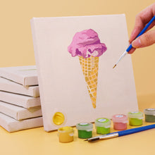 Carica l&#39;immagine nel visualizzatore di Gallery, Mini Set Dipingere con i numeri 15x15cm (6 pezzi) - Serie Dolci Dessert 3