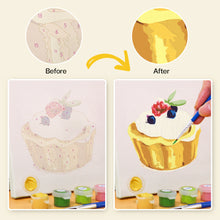 Carica l&#39;immagine nel visualizzatore di Gallery, Mini Set Dipingere con i numeri 15x15cm (6 pezzi) - Serie Dolci Dessert 3