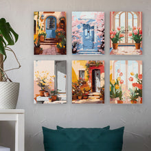 Carica l&#39;immagine nel visualizzatore di Gallery, Mini Set Dipingere con i numeri 15x20cm (6 pezzi) - Ingressi Fioriti