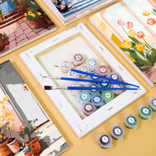 Carica l&#39;immagine nel visualizzatore di Gallery, Mini Set Dipingere con i numeri 15x20cm (6 pezzi) - Ingressi Fioriti