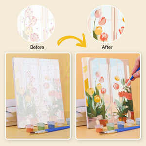 Mini Set Dipingere con i numeri 15x20cm (6 pezzi) - Ingressi Fioriti