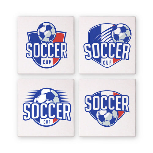 Mini Dipingere con i numeri 15x15cm (4 pezzi) - Coppa di Calcio