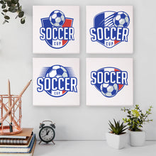 Carica l&#39;immagine nel visualizzatore di Gallery, Mini Set Dipingere con i numeri 15x15cm (4 pezzi) - Coppa di Calcio
