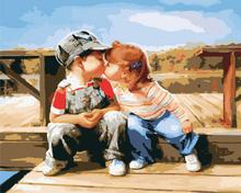 Carica l'immagine nel visualizzatore di Gallery, Dipingere con i numeri - Primo Bacio