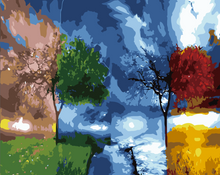 Carica l'immagine nel visualizzatore di Gallery, Dipingere con i numeri - Le 4 Stagioni