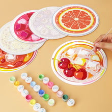 Carica l'immagine nel visualizzatore di Gallery, Mini Set Dipingere con i Numeri - Dischi di Ø20cm (6 pezzi) - Un assaggio d'estate
