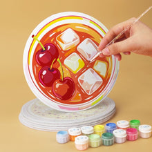 Carica l'immagine nel visualizzatore di Gallery, Mini Set Dipingere con i Numeri - Dischi di Ø20cm (6 pezzi) - Un assaggio d'estate