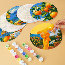 Carica l'immagine nel visualizzatore di Gallery, Mini Set Dipingere con i Numeri - Dischi di Ø20cm (6 pezzi) - Fuga nella Dolce Vita